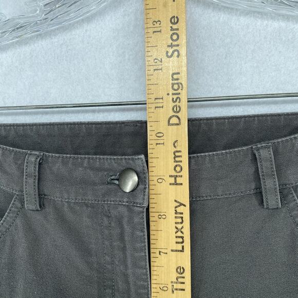 EILEEN FISHER Pants S Organic Cotton Twill Stretch Slim Straight 5 Pocket Gray - Picture 9 of 12
